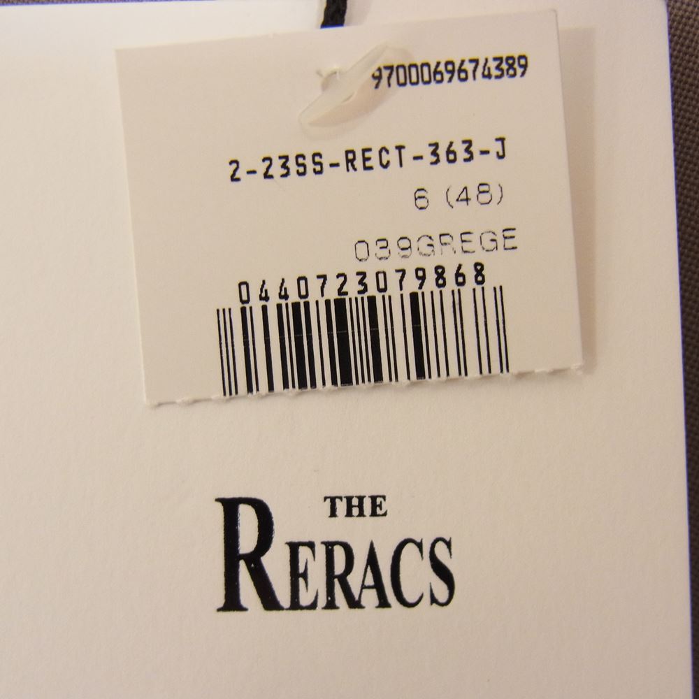THE RERACS ザリラクス 23SS-RECT-363-J THE BAL COLLAR COAT バルカラー コート ベージュ グレー系 48【美品】【中古】