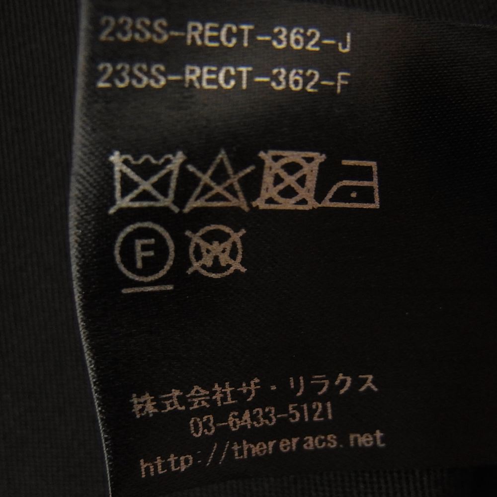 THE RERACS ザリラクス 23SS 23SS-RECT-362-J SUPER TWILL S+S THE TRENCH PONCHO スーパー ツイル トレンチ ポンチョ コート ブラック ブラック系 F【新古品】【未使用】【中古】