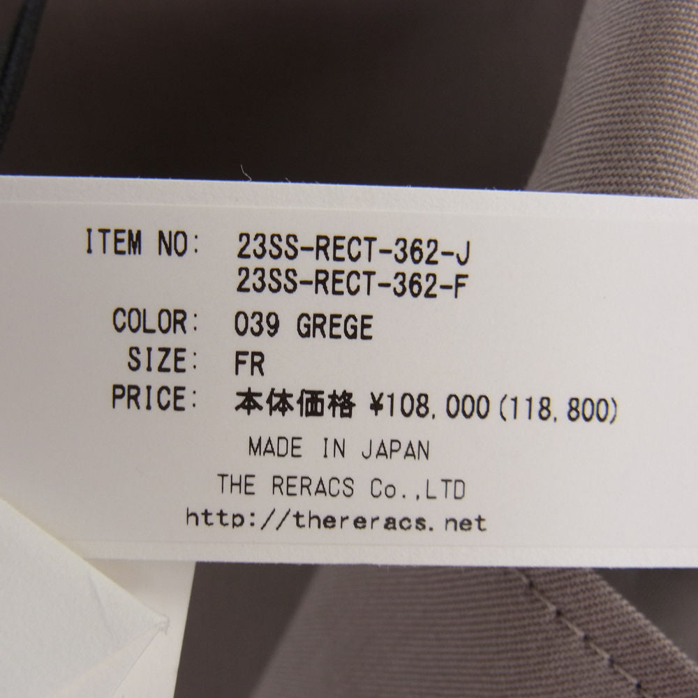THE RERACS ザリラクス 23SS 23SS-RECT-362-J SUPER TWILL S+S THE TRENCH PONCHO スーパー ツイル トレンチ ポンチョ コート ベージュ ベージュ系 F【新古品】【未使用】【中古】