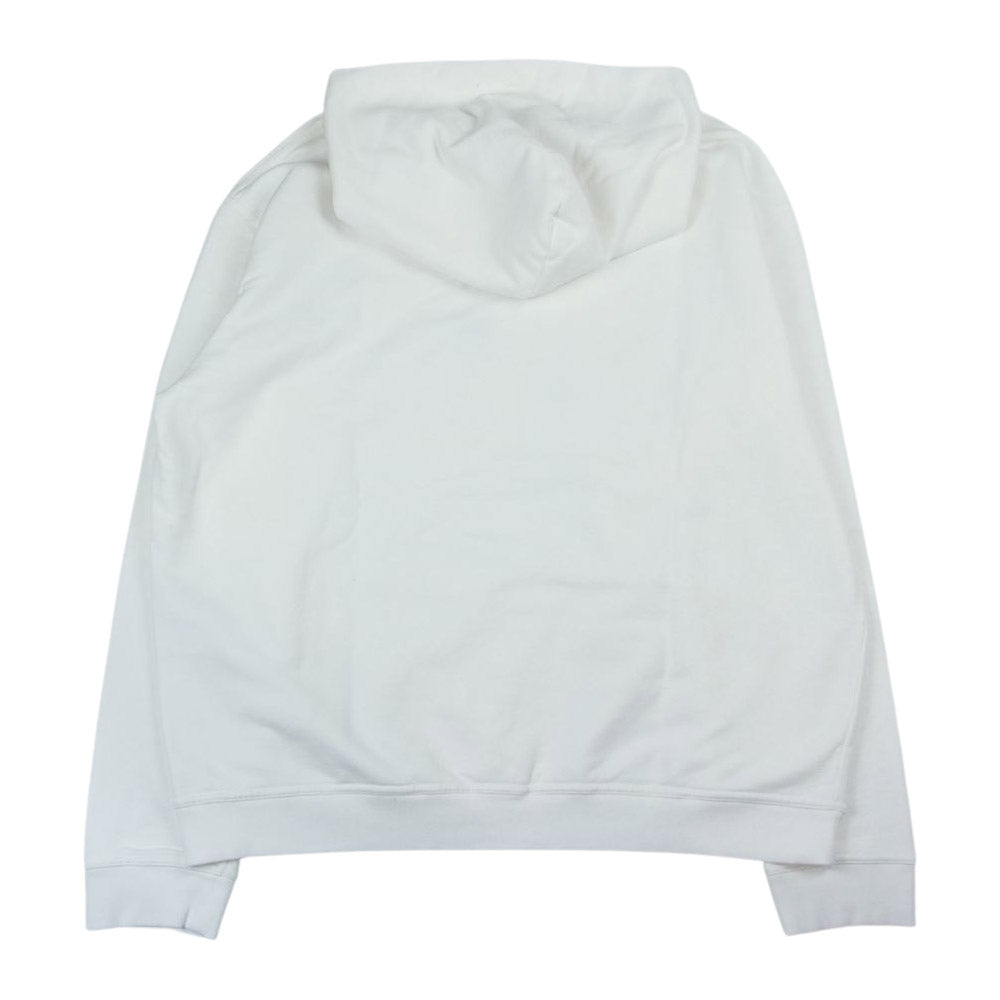 MAISON MARGIELA メゾンマルジェラ 22SS  S50GU0167 10ライン HOODIE UPSIDE DOWN LOGO ロゴ 刺繍 スウェット パーカー ホワイト系 48【新古品】【未使用】【中古】