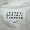 MAISON MARGIELA メゾンマルジェラ 22SS  S50GU0167 10ライン HOODIE UPSIDE DOWN LOGO ロゴ 刺繍 スウェット パーカー ホワイト系 48【新古品】【未使用】【中古】