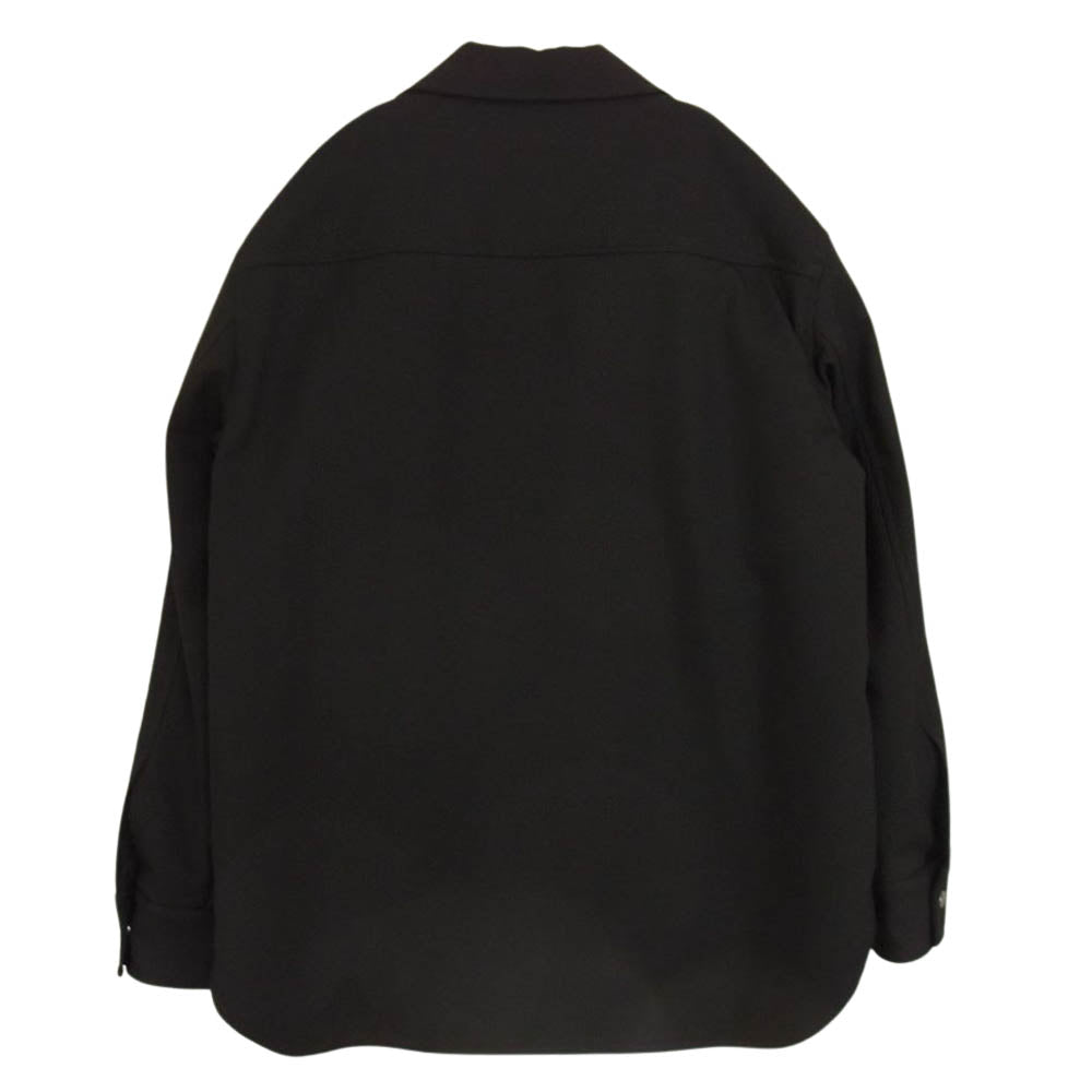 JIL SANDER ジルサンダー J21BN0039 国内正規品 イタリア製 OUTER SHIRT 01 PD アウターシャツ 中綿 コーチジャケット  ブラック系 48【美品】【中古】