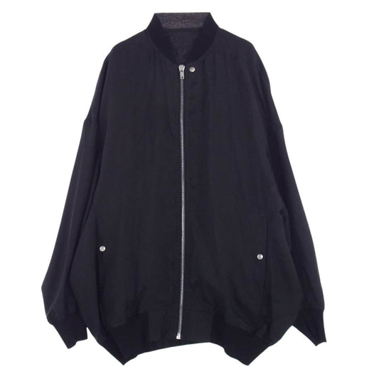 Rick Owens リックオウエンス 23SS RU01C4795-J 国内正規品 JUMBO PETER FLIGHT ジャンボ ピーター フライト ボンバー ジャケット ブラック系 IT 48【美品】【中古】