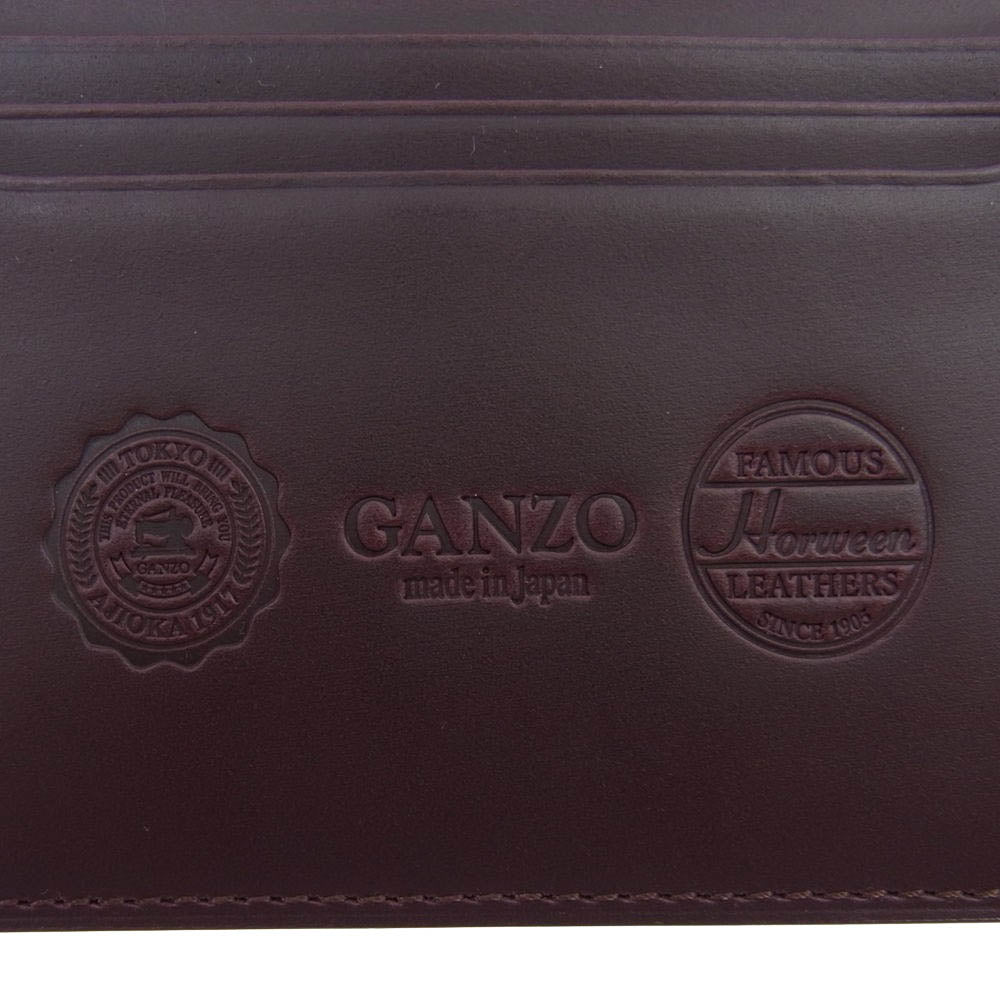 GANZO ガンゾ 57730 57730 MYSTIC ミスティック 名刺入れ ホーウィンレザー カードケース バーガンディ【美品】【中古】