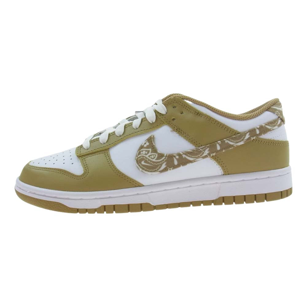NIKE ナイキ DH4401-104 WMNS DUNK LOW ESS ナイキ ダンク ロー ESS ペイズリー ローカット スニーカー シューズ ホワイト系 ベージュ系 ライトブルー系（上部分のタンのみ） 27.0cm【新古品】【未使用】【中古】