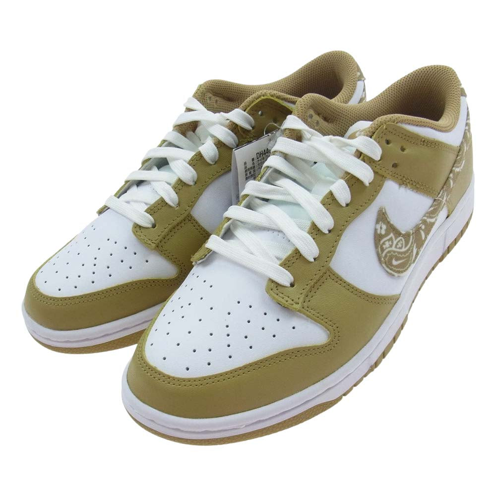 NIKE ナイキ DH4401-104 WMNS DUNK LOW ESS ナイキ ダンク ロー ESS ペイズリー ローカット スニーカー シューズ ホワイト系 ベージュ系 ライトブルー系（上部分のタンのみ） 27.0cm【新古品】【未使用】【中古】