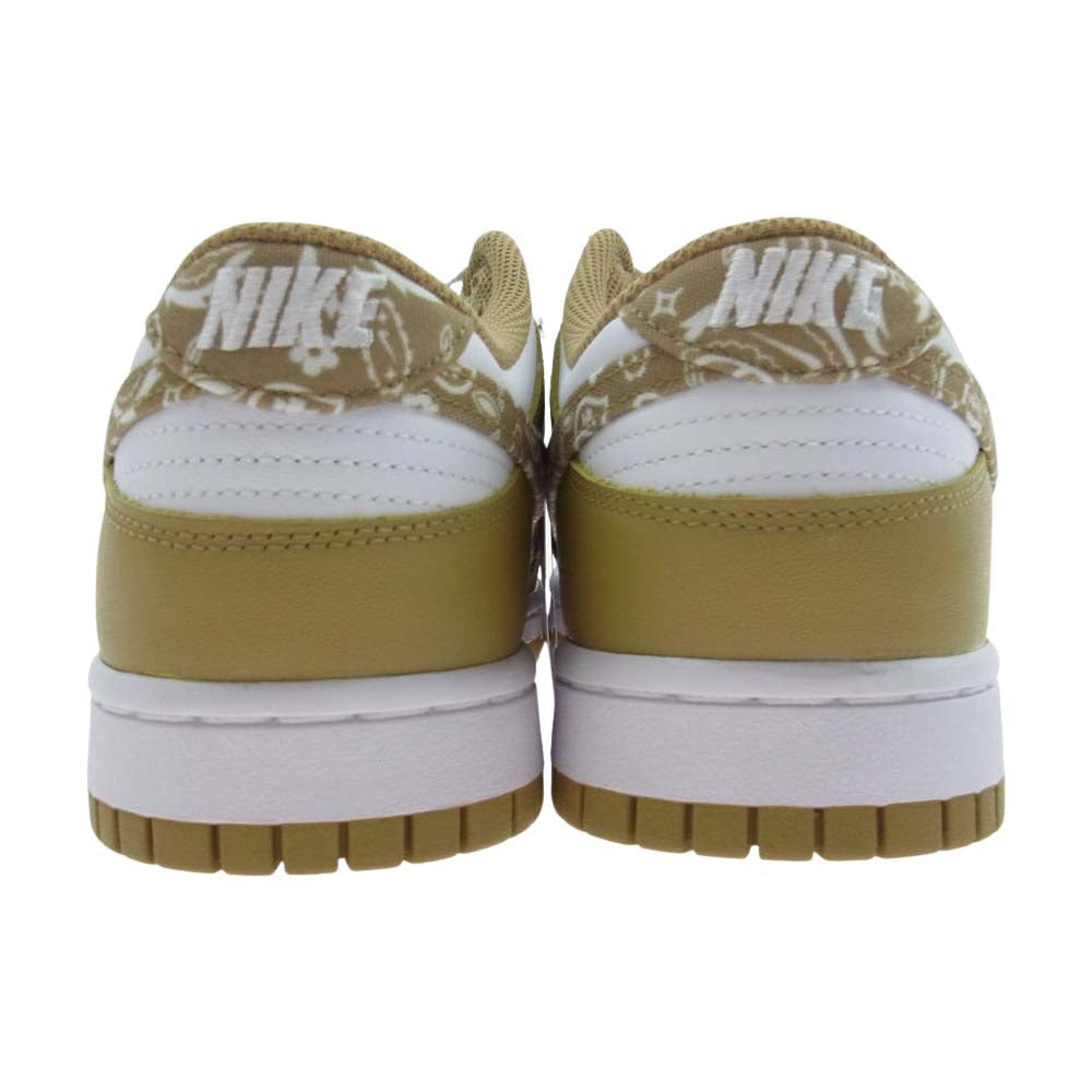 NIKE ナイキ DH4401-104 WMNS DUNK LOW ESS ナイキ ダンク ロー ESS ペイズリー ローカット スニーカー シューズ ホワイト系 ベージュ系 ライトブルー系（上部分のタンのみ） 27.0cm【新古品】【未使用】【中古】