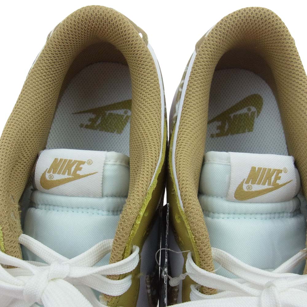 NIKE ナイキ DH4401-104 WMNS DUNK LOW ESS ナイキ ダンク ロー ESS ペイズリー ローカット スニーカー シューズ ホワイト系 ベージュ系 ライトブルー系（上部分のタンのみ） 27.0cm【新古品】【未使用】【中古】