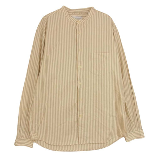 マニュアル アルファベット MA-S-597 80/2 BROAD LOOSE FIT B/C SHT ルーズフィット ブロードバンドカラー シャツ ベージュ系 3【中古】