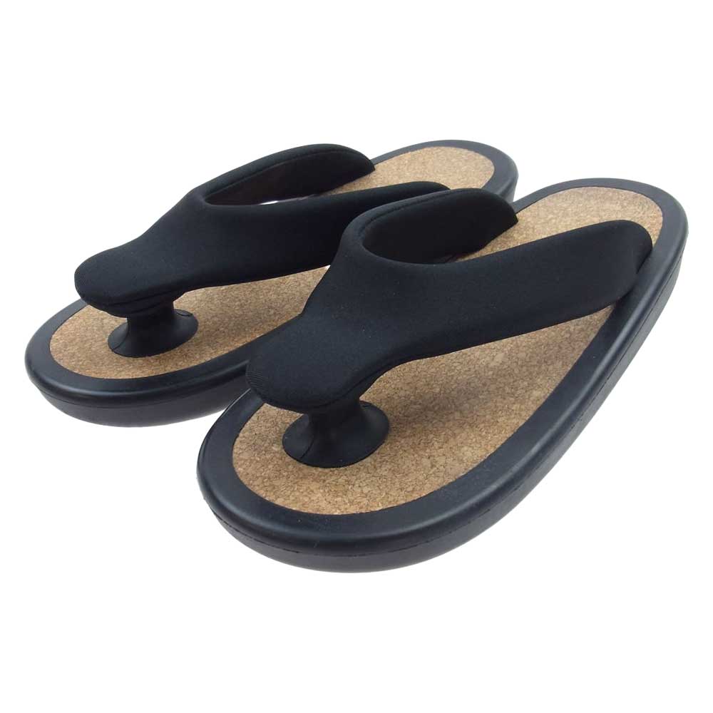 ジョジョ BEACH SANDAL コルク ビーチ サンダル ぞうり 草履 ブラック系 ベージュ系【中古】