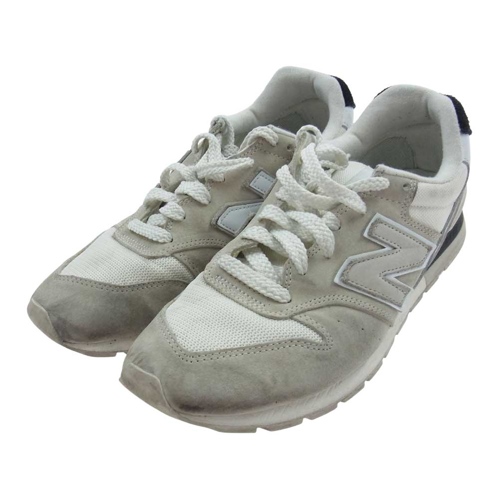 NEW BALANCE ニューバランス CM996RF2 スエード ローカット スニーカー オフホワイト系 27cm【中古】
