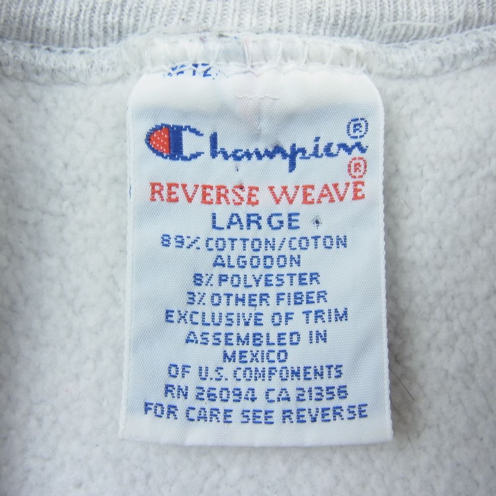 Champion チャンピオン 90s REVERSE WEAVE SAINT MARYS リバース ウィーブ カレッジ ロゴ クルーネック スウェット グレー系 L【中古】