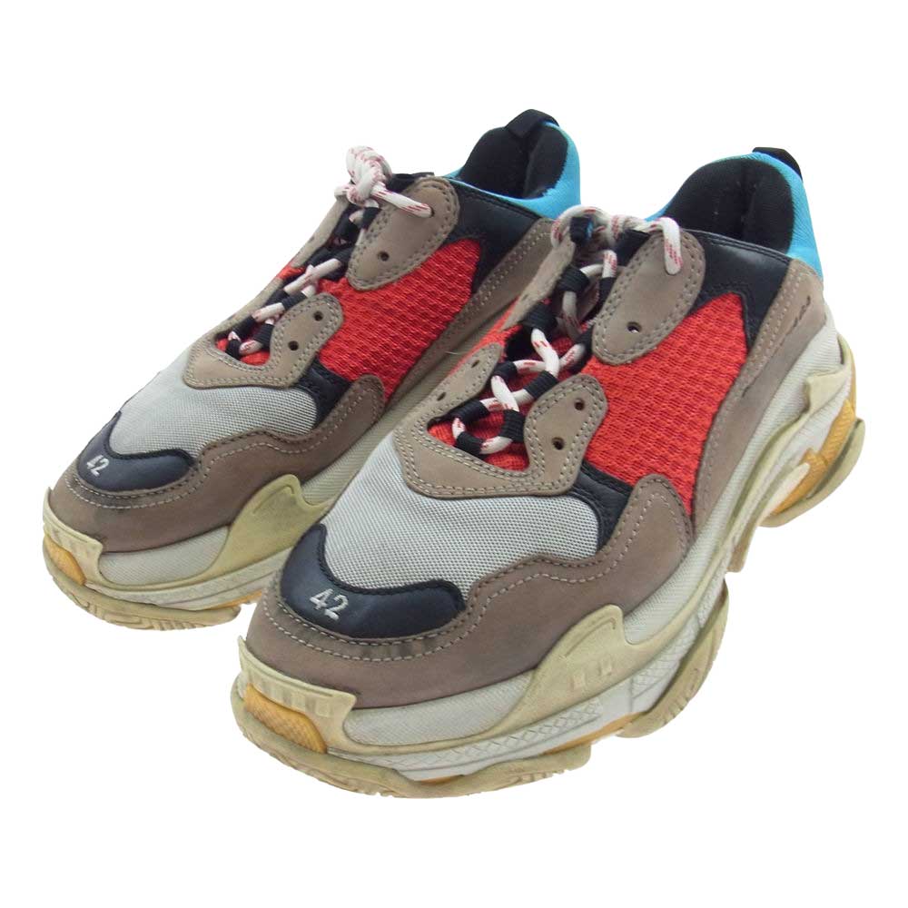 BALENCIAGA バレンシアガ 533883 TRIPLE S SNEAKER トリプルエス ローカット ダッド スニーカー マルチカラー系 27.5cm【中古】