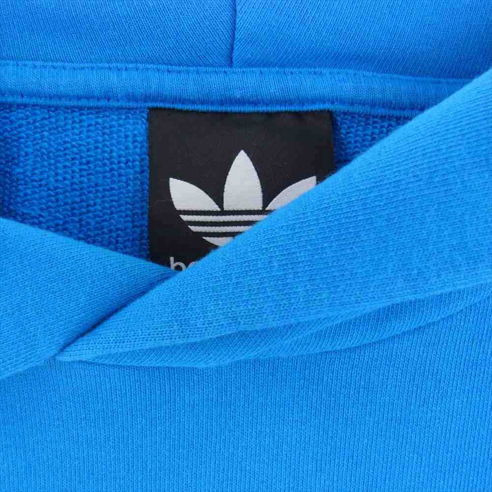 BALENCIAGA バレンシアガ 729322 TNVN2  × adidas Hoodie Large Fit アディダス フーディ スウェット パーカー ブルー系 2【中古】