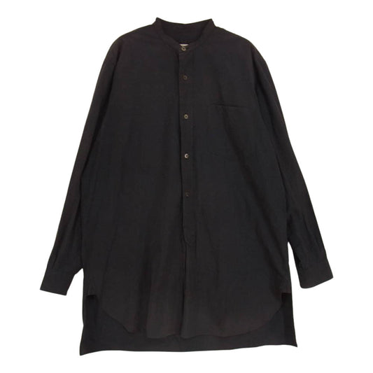 COMOLI コモリ 101-02003 Band collar shirt バンドカラー シャツ 長袖 ダークネイビー系 1【中古】