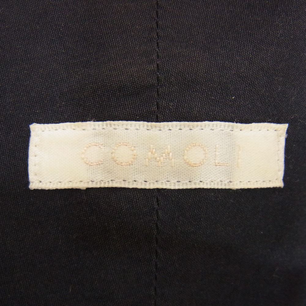 COMOLI コモリ 101-02003 Band collar shirt バンドカラー シャツ 長袖 ダークネイビー系 1【中古】
