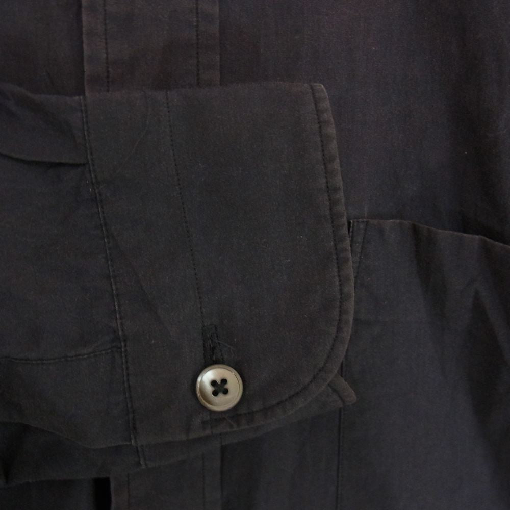 COMOLI コモリ 101-02003 Band collar shirt バンドカラー シャツ 長袖 ダークネイビー系 1【中古】