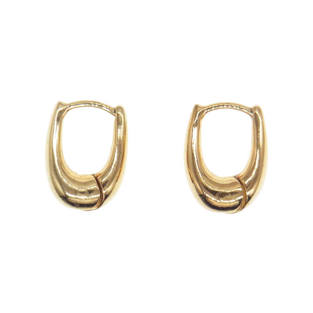 ララガン TINY TINY PUFFY HOOPS ピアス ゴールド系【中古】