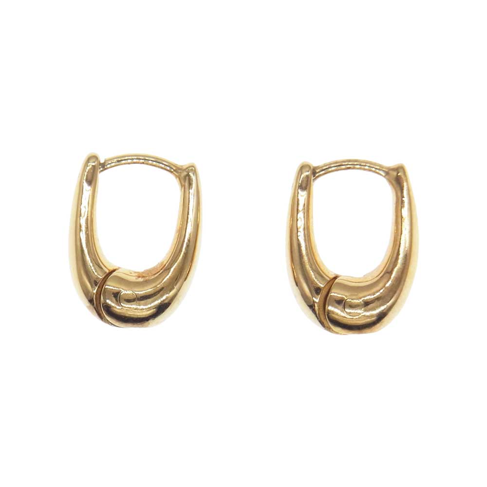 ララガン TINY TINY PUFFY HOOPS ピアス ゴールド系【中古】