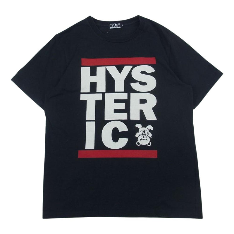 HYSTERIC GLAMOUR ヒステリックグラマー 021-2CT19 HYSTERIC ロゴ ベア Tシャツ  ブラック系 M【中古】