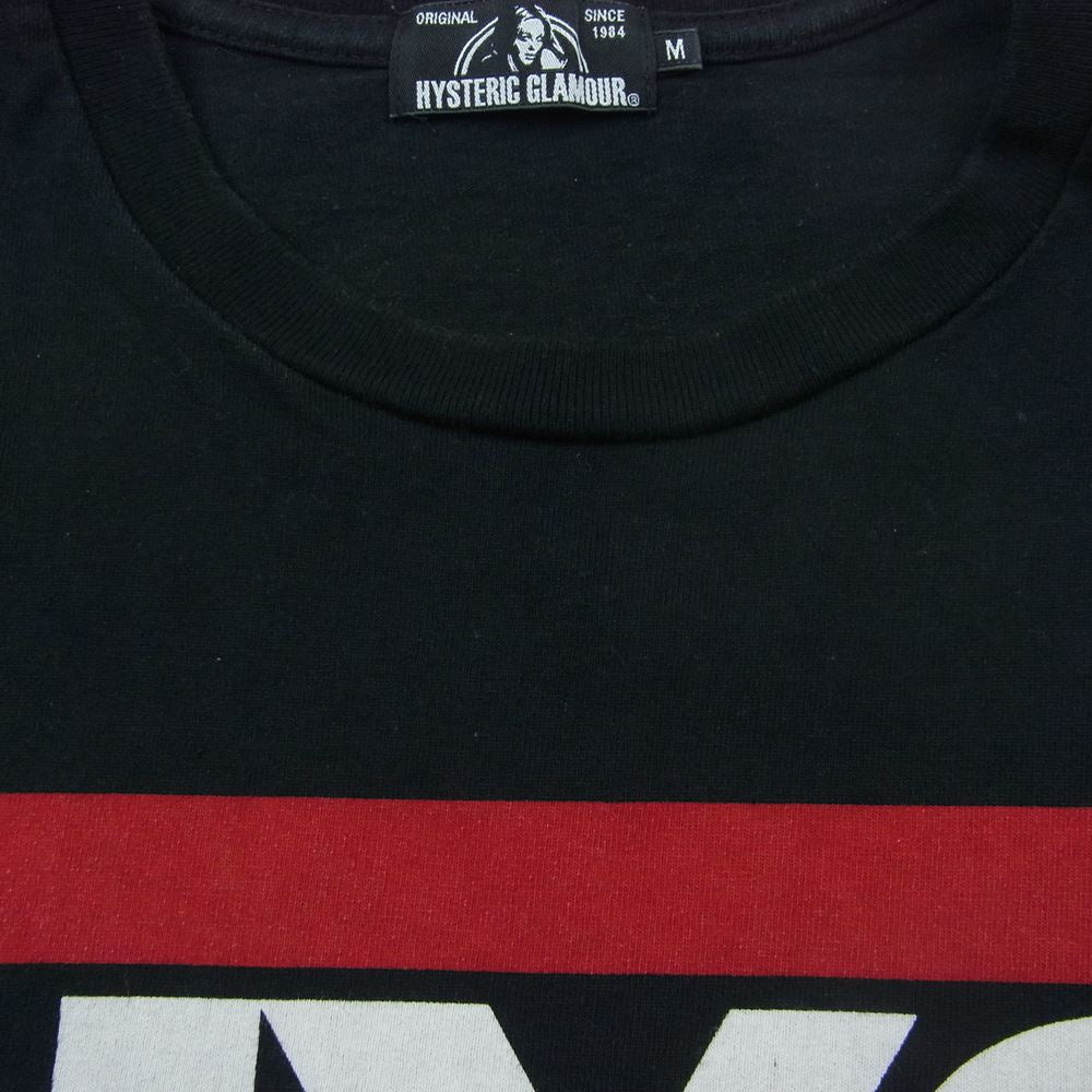 HYSTERIC GLAMOUR ヒステリックグラマー 021-2CT19 HYSTERIC ロゴ ベア Tシャツ  ブラック系 M【中古】