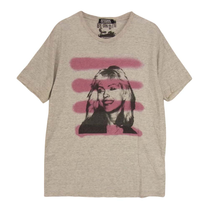 HYSTERIC GLAMOUR ヒステリックグラマー 0203CT04 BLONDIE CALL ME Tシャツ グレー系 L【中古】