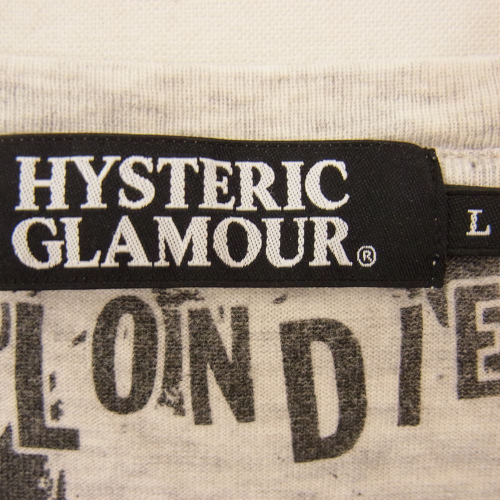 HYSTERIC GLAMOUR ヒステリックグラマー 0203CT04 BLONDIE CALL ME Tシャツ グレー系 L【中古】