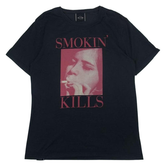 HYSTERIC GLAMOUR ヒステリックグラマー 401-4032  SMOKIN KILLS Tシャツ  ブラック系 M【中古】
