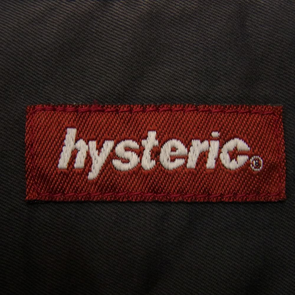 HYSTERIC GLAMOUR ヒステリックグラマー 2AH-0260 コットン 半袖 ワーク シャツ チャコール系 FREE【中古】