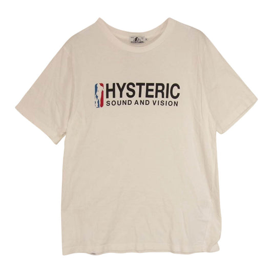 HYSTERIC GLAMOUR ヒステリックグラマー 02191CT34 HYS ATHLETIC pt Tシャツ ホワイト系 M【中古】