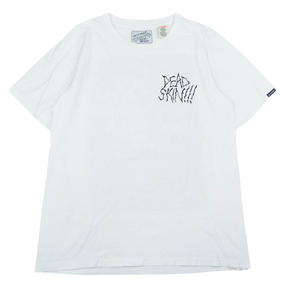 WACKO MARIA ワコマリア PARADISE TOKYO 2周年記念 ネックフェイス フライヤー プリント Tシャツ  ホワイト系 M【中古】