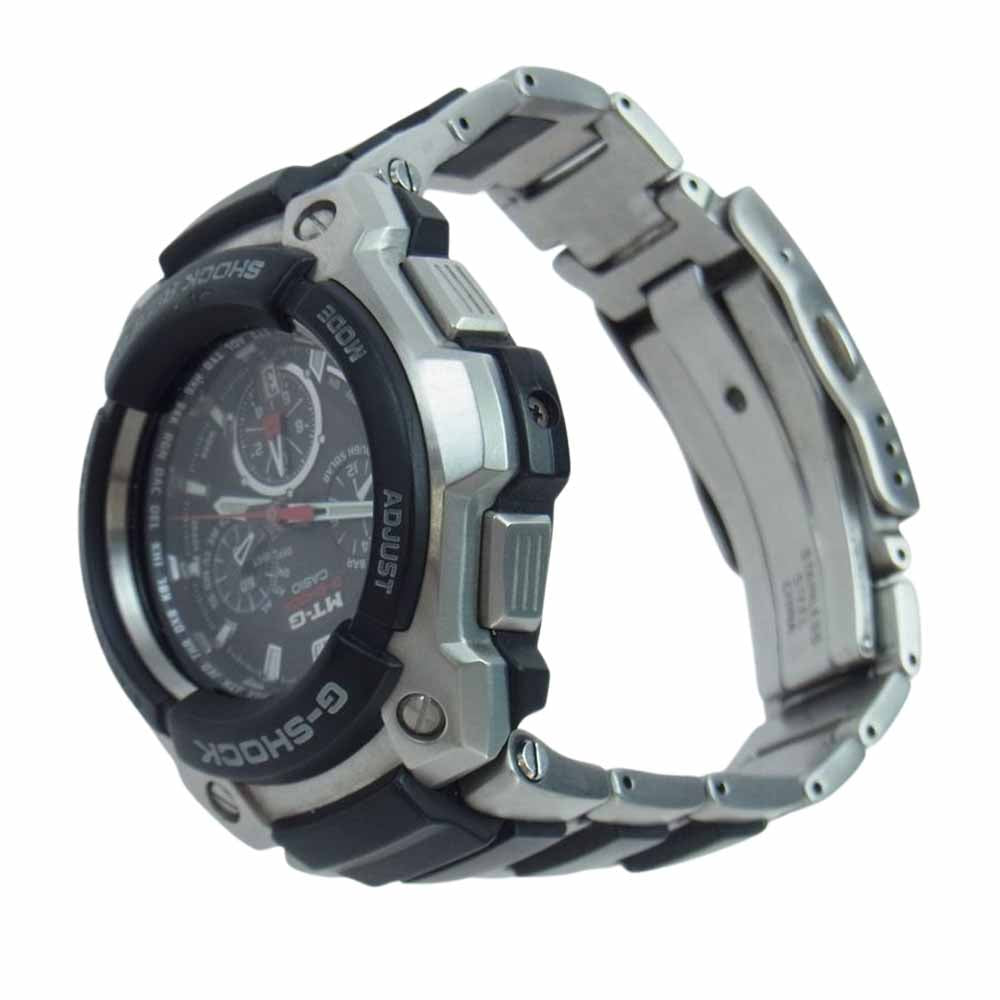 CASIO G-SHOCK カシオ ジーショック MTG-1000-1AJF MT-G 電波ソーラー タフソーラー ウオッチ 腕時計 シルバー系 ブラック系【中古】