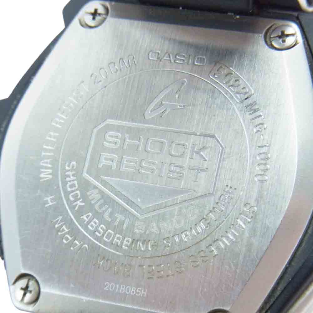 CASIO G-SHOCK カシオ ジーショック MTG-1000-1AJF MT-G 電波ソーラー タフソーラー ウオッチ 腕時計 シルバー系 ブラック系【中古】