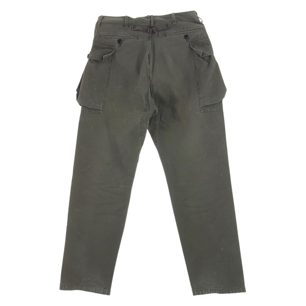 VISVIM ビズビム 19AW  0119405008001 VETERANS PANTS CRASH クラッシュ パンツ グリーン系 1【新古品】【未使用】【中古】