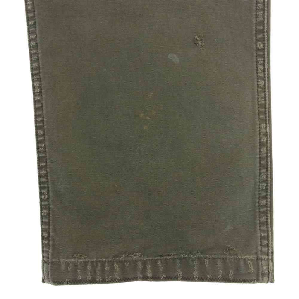 VISVIM ビズビム 19AW  0119405008001 VETERANS PANTS CRASH クラッシュ パンツ グリーン系 1【新古品】【未使用】【中古】