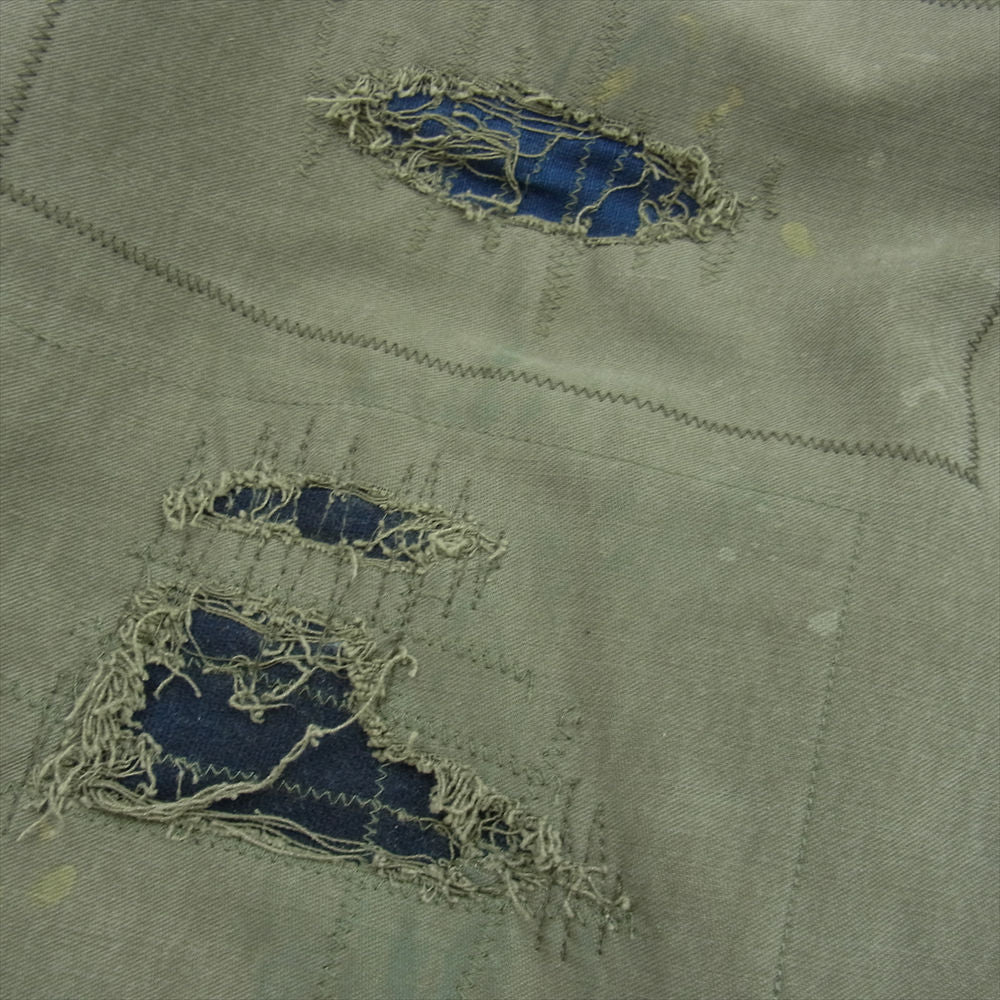 VISVIM ビズビム 19AW  0119405008001 VETERANS PANTS CRASH クラッシュ パンツ グリーン系 1【新古品】【未使用】【中古】