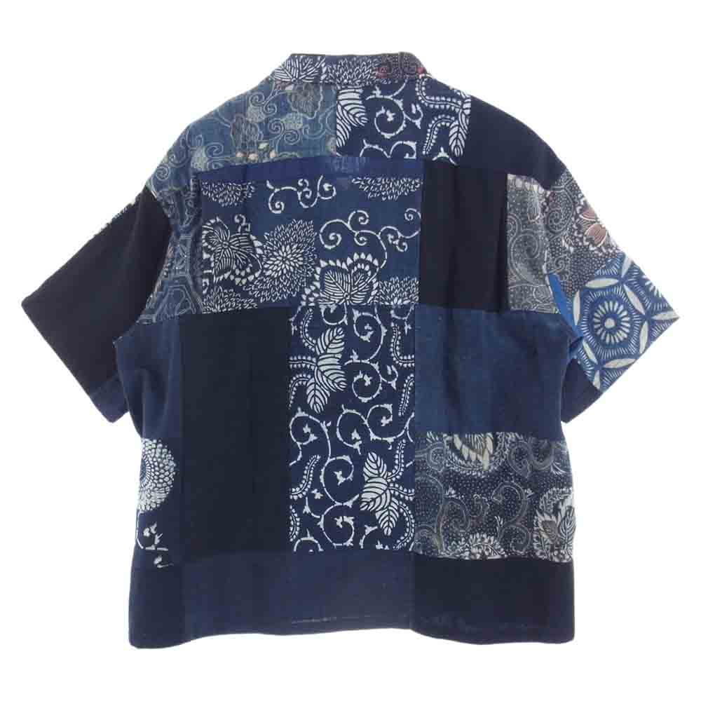 VISVIM ビズビム 0221905011006 ICT WALLIS SHIRTS S/S KOFU 半袖 シャツ ブルー系 ネイビー系 2【新古品】【未使用】【中古】