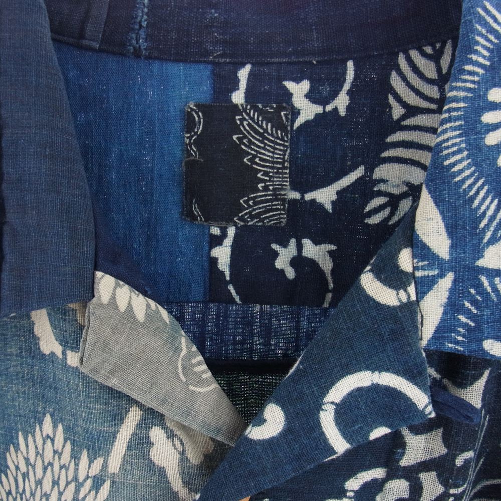 VISVIM ビズビム 0221905011006 ICT WALLIS SHIRTS S/S KOFU 半袖 シャツ ブルー系 ネイビー系 2【新古品】【未使用】【中古】
