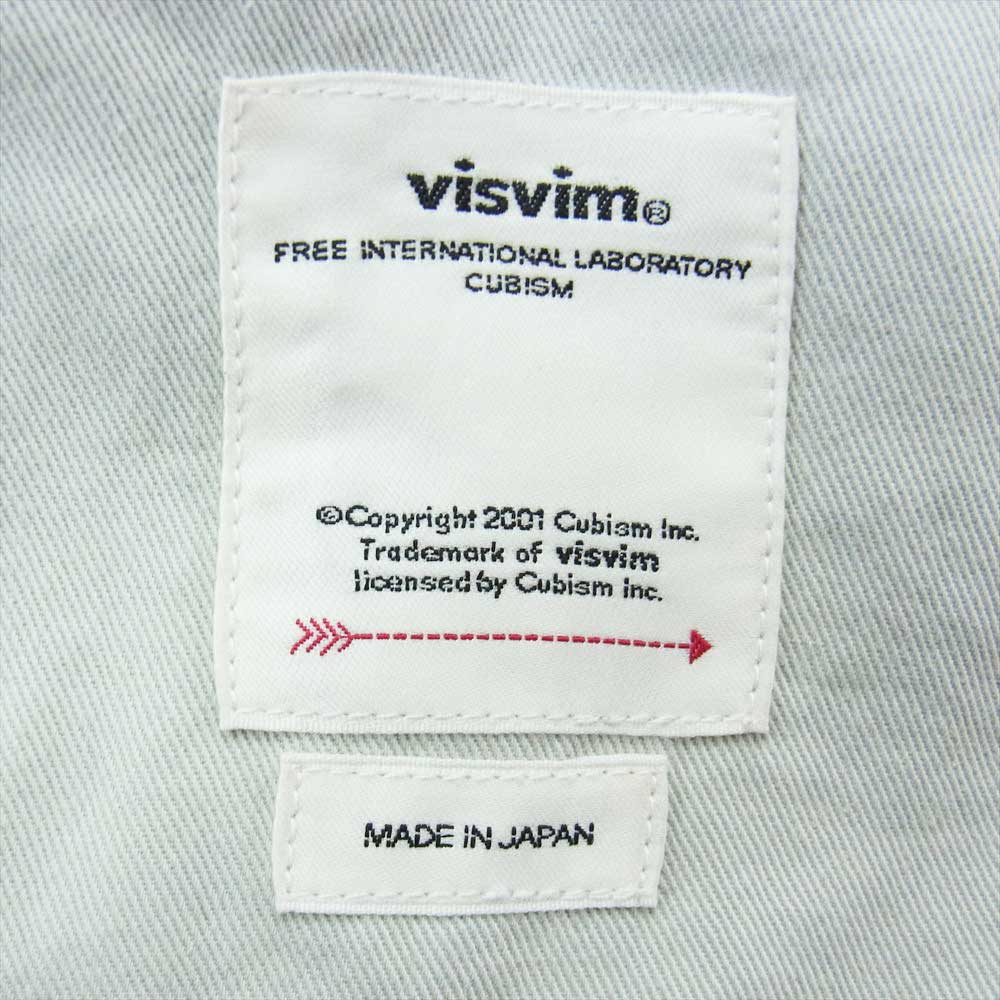 VISVIM ビズビム 19SS  0119105005035 SS JOURNEYMAN PANTS TACKED CRASH ダメージ加工 デニム パンツ  インディゴブルー系 1【新古品】【未使用】【中古】