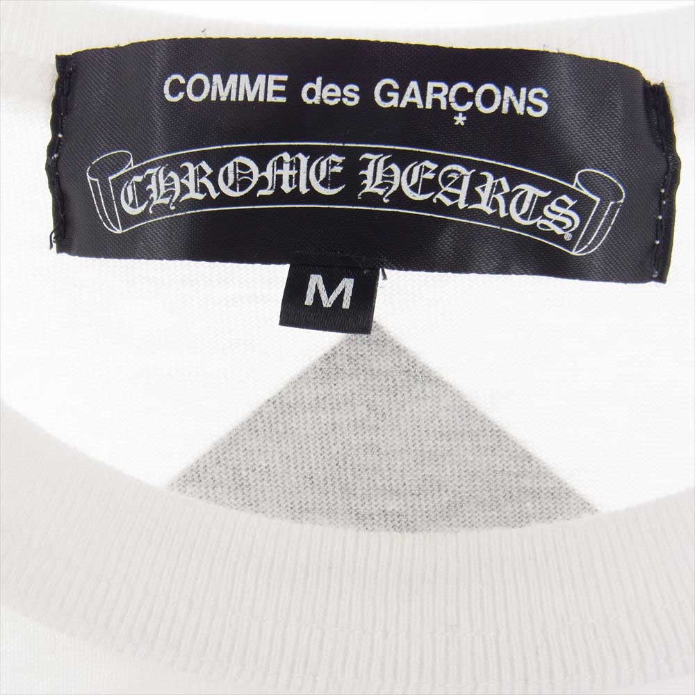 CHROME HEARTS クロムハーツ（原本無） 12SS × COMME des GARCONS コムデギャルソン 【クリーニング済】 DSM限定 ホースシュー プリント Tシャツ ホワイト系 M【美品】【中古】