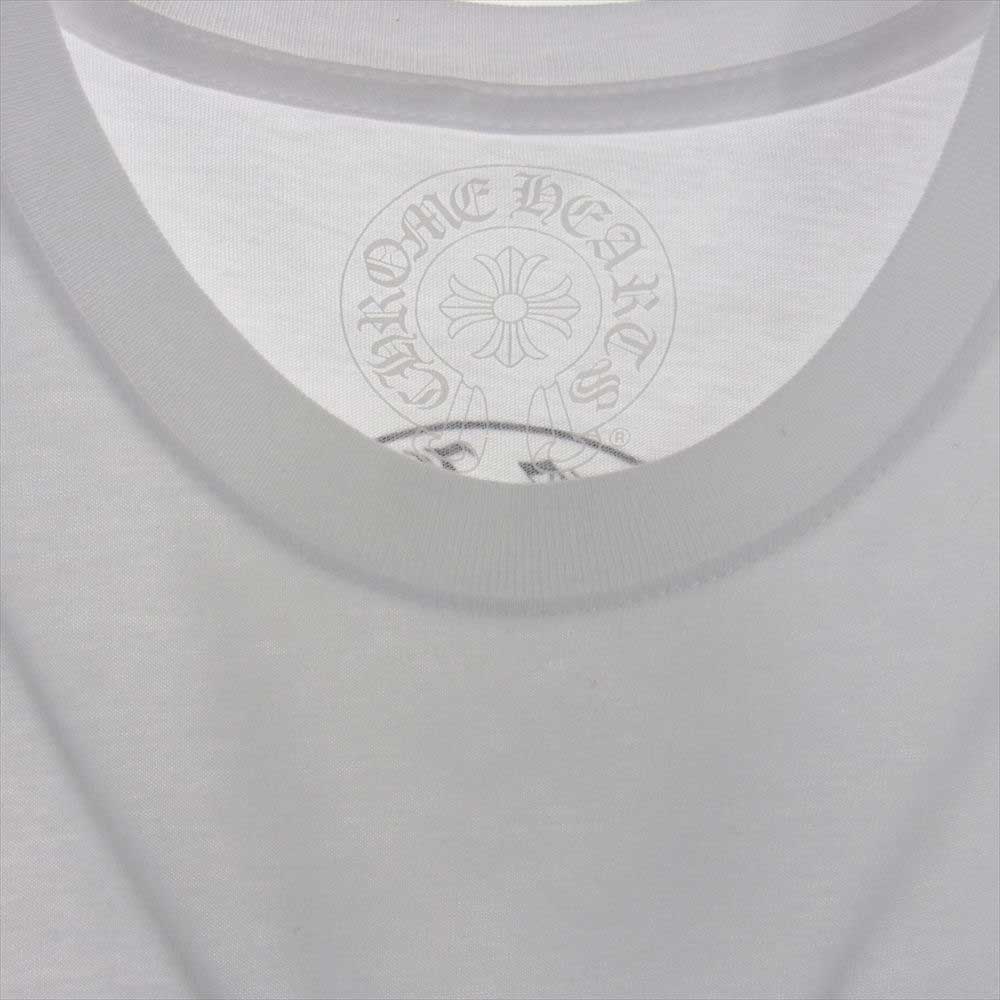 CHROME HEARTS クロムハーツ（原本無） 【クリーニング済】ホースシュー ショートスリーブ ポケット プリント Tシャツ ホワイト系 M【美品】【中古】