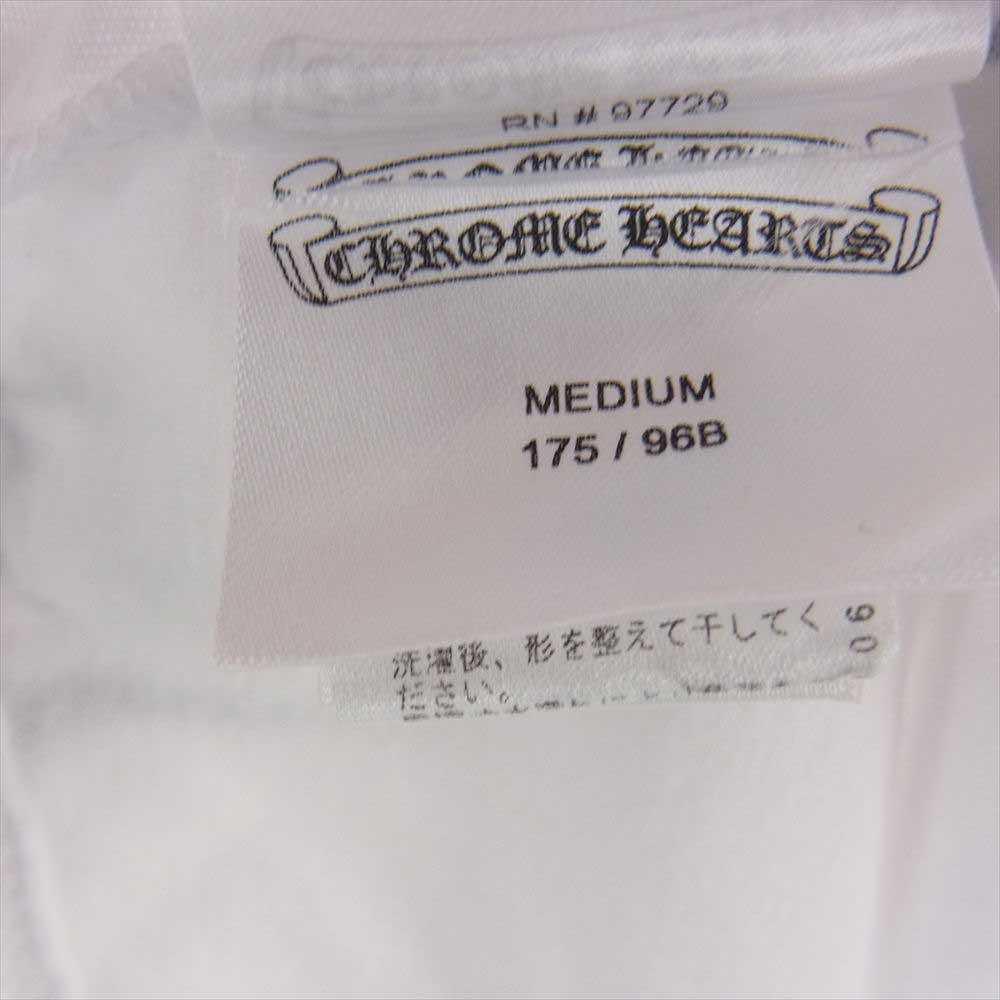 CHROME HEARTS クロムハーツ（原本無） 【クリーニング済】ホースシュー ショートスリーブ ポケット プリント Tシャツ ホワイト系 M【美品】【中古】
