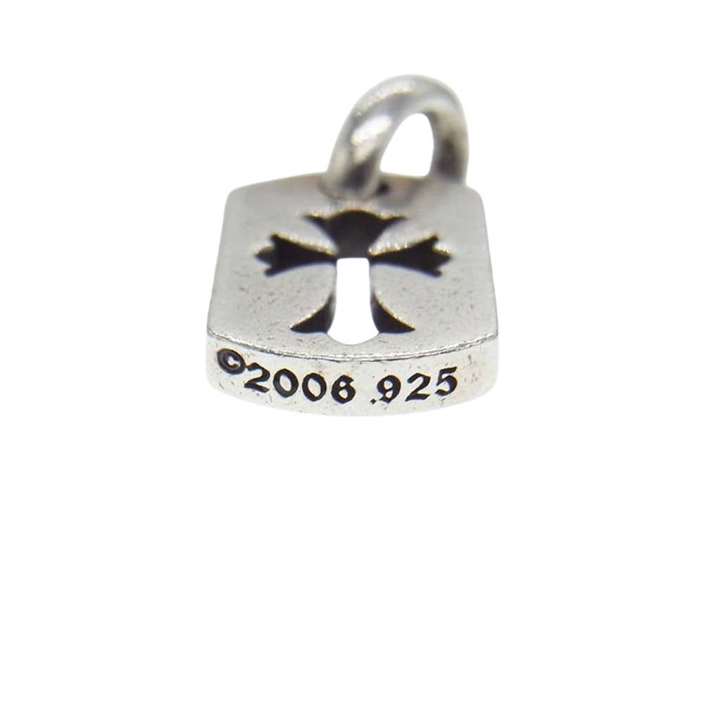 CHROME HEARTS クロムハーツ（原本無） DT TNY CO CRS タイニー カットアウト クロス チャーム ネックレス トップ シルバー系【中古】