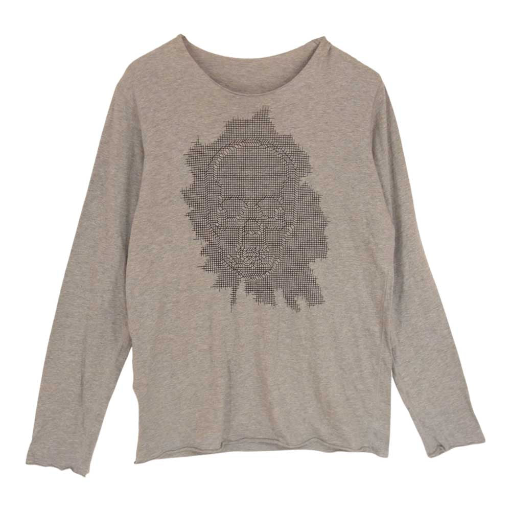 Lucien Pellat-Finet ルシアンペラフィネ スカル プリント 長袖カットソー グレー系 M【中古】