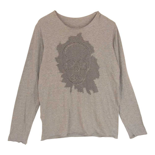Lucien Pellat-Finet ルシアンペラフィネ スカル プリント 長袖カットソー グレー系 M【中古】