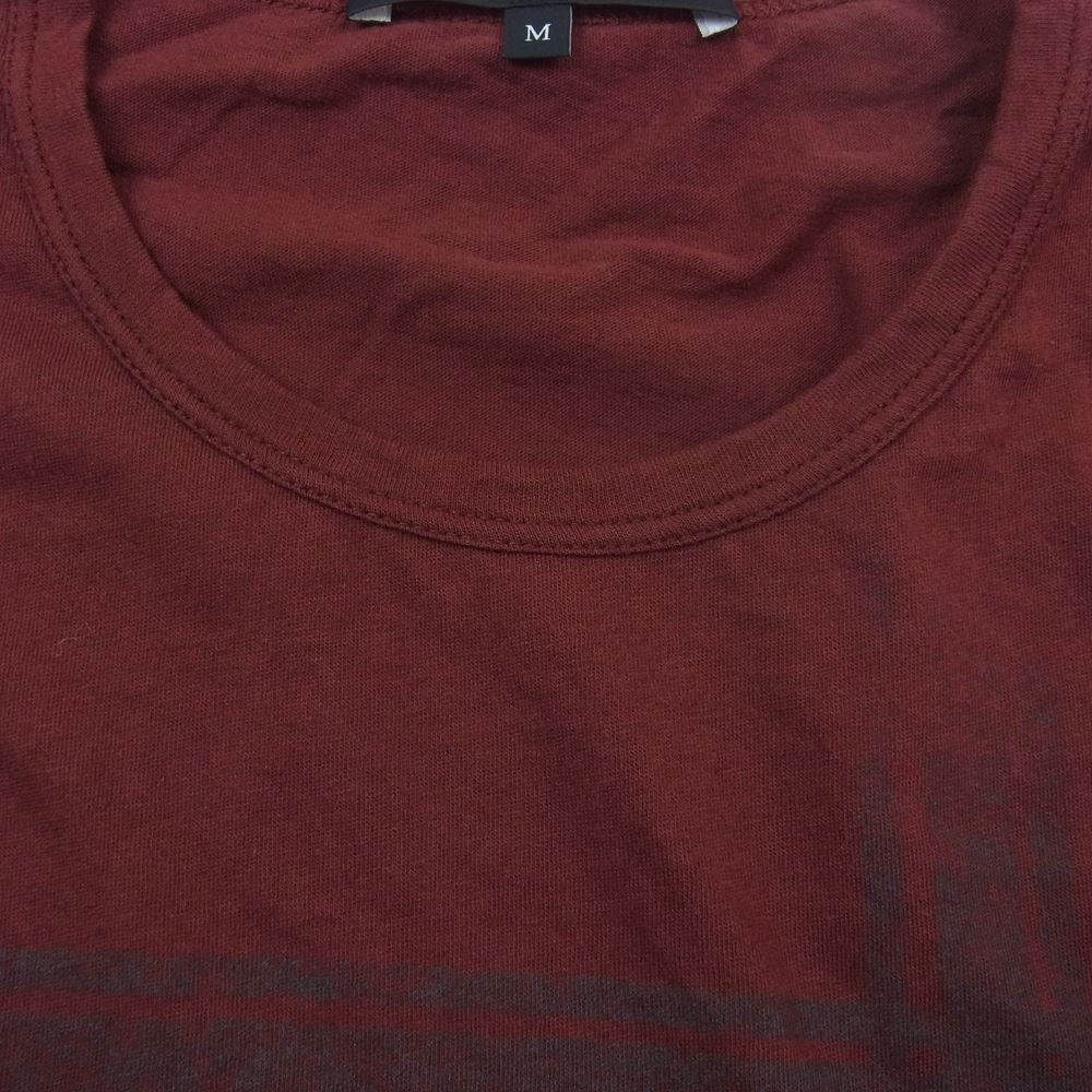 GUCCI グッチ 363347-X3857 KEFIA PRINT T-SHIRT GG 柄 プリント Tシャツ カットソー ブラウン系 M【中古】