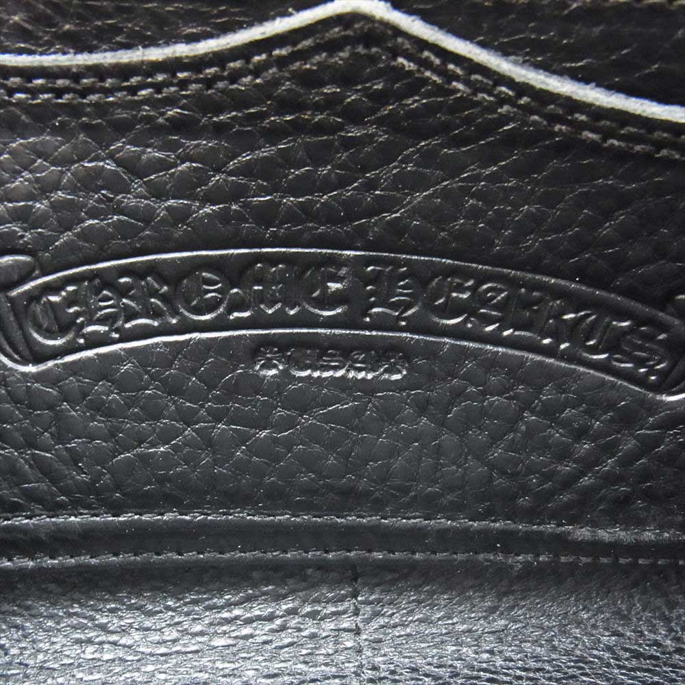 CHROME HEARTS クロムハーツ（原本有） REC F ZIP #2 FLG フィリグリープラス レザー ラウンドジップ ロング ウォレット 長財布 ブラック系【中古】
