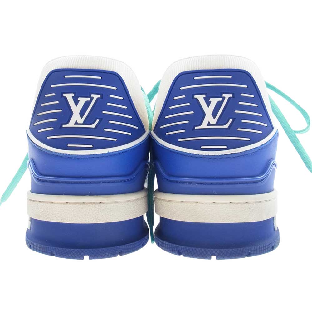 LOUIS VUITTON ルイ・ヴィトン 1A9VOC LVトレイナー ライン スニーカー ブルー系 ホワイト系 7.5【中古】