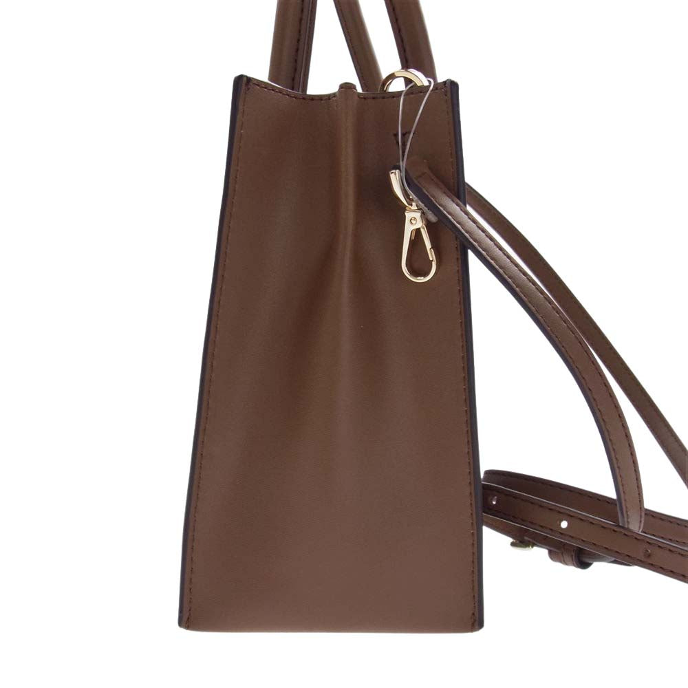 Michael Kors マイケルコース 35F2GM9M2V MERCER MKシグネチャー メッセンジャー ミディアム 2Way ハンド ショルダー バッグ ブラウン系 ダークブラウン系【新古品】【未使用】【中古】
