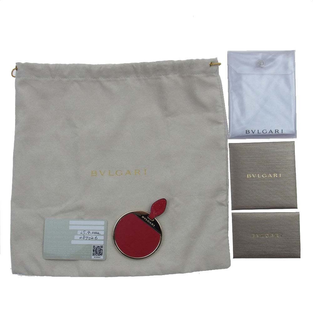 BVLGARI ブルガリ 287026 Serpenti Forever Crossbody Bag セルペンティ フォーエバー 2Way ハンド ショルダー クロスボディ バッグ レッド系【極上美品】【中古】